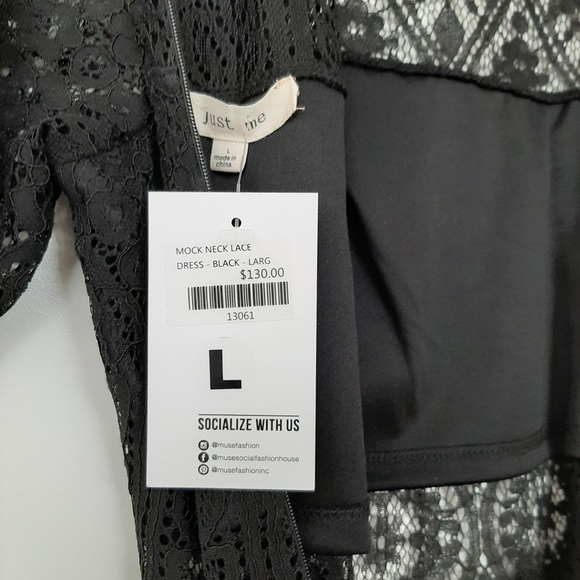 Eyelash Lace Panel Dress - Picture 4 of 6